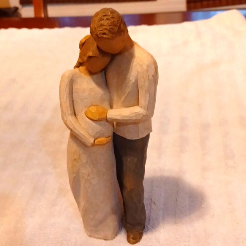Willow Tree Y2K Together We Stand Expecting Loving Couple Sculpture 8.5 T